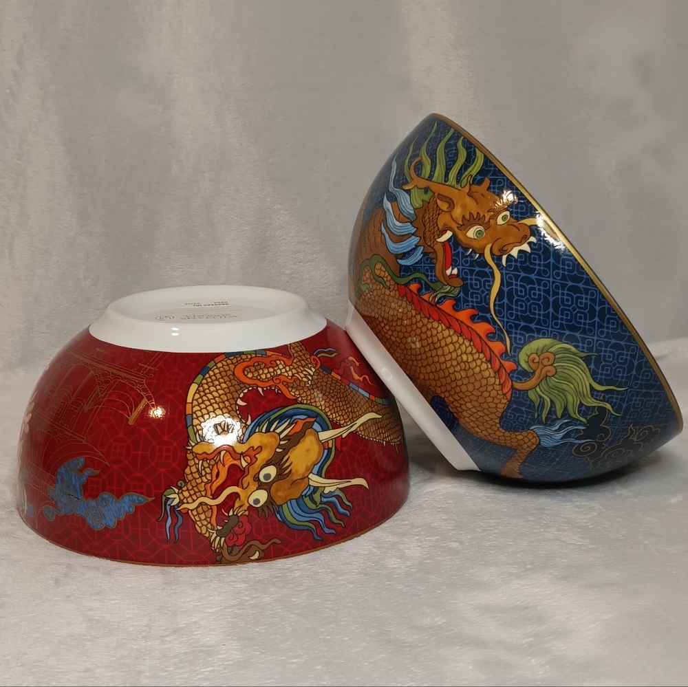 Lunar Bowls Set of 2- Dragon and Tiger